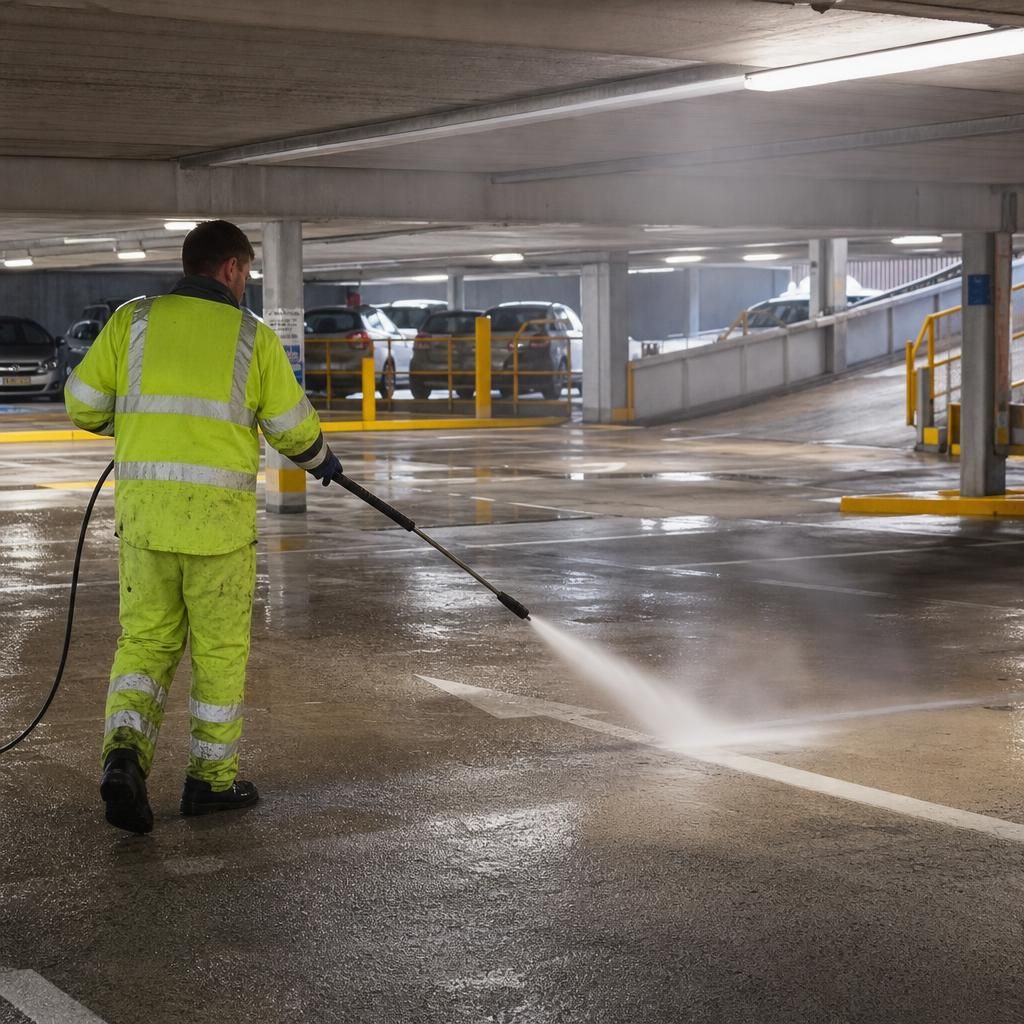 Scheduled maintenance in car parking facilities