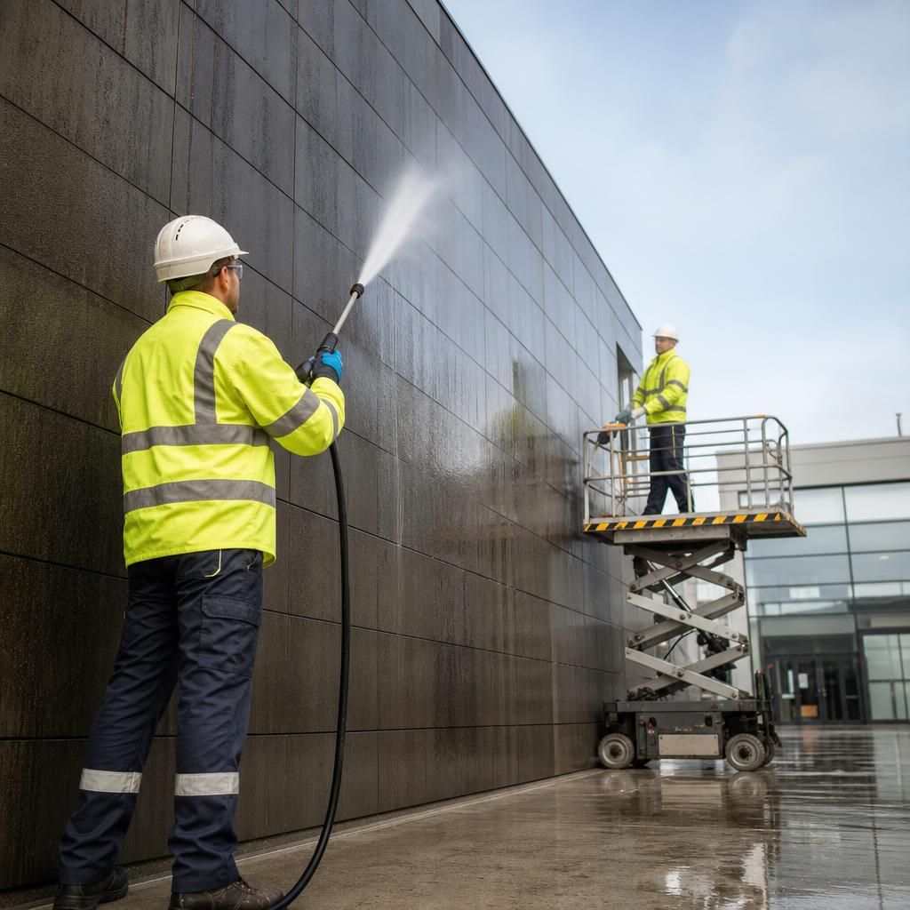 Graffiti removal from walls
