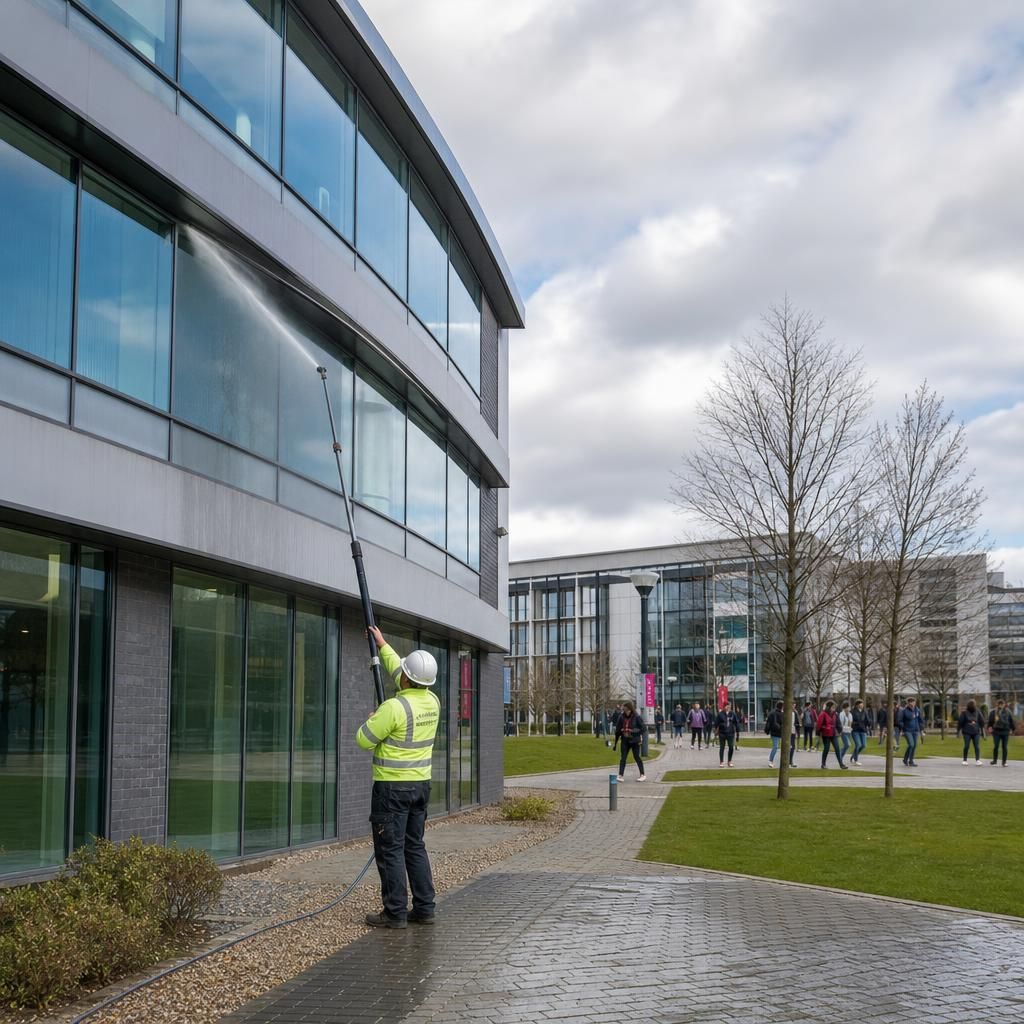 Using access equipment for high reach areas