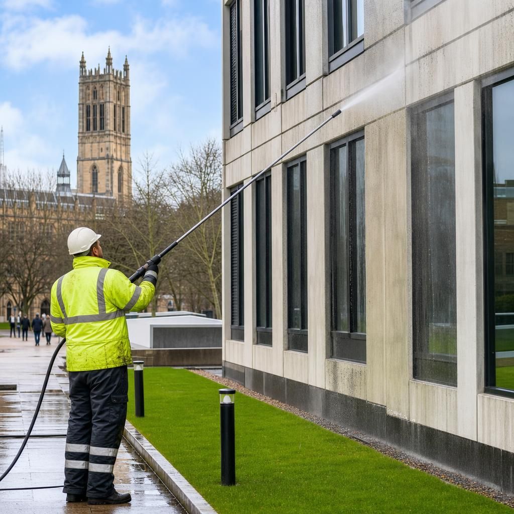 Scheduled maintenance on university campus