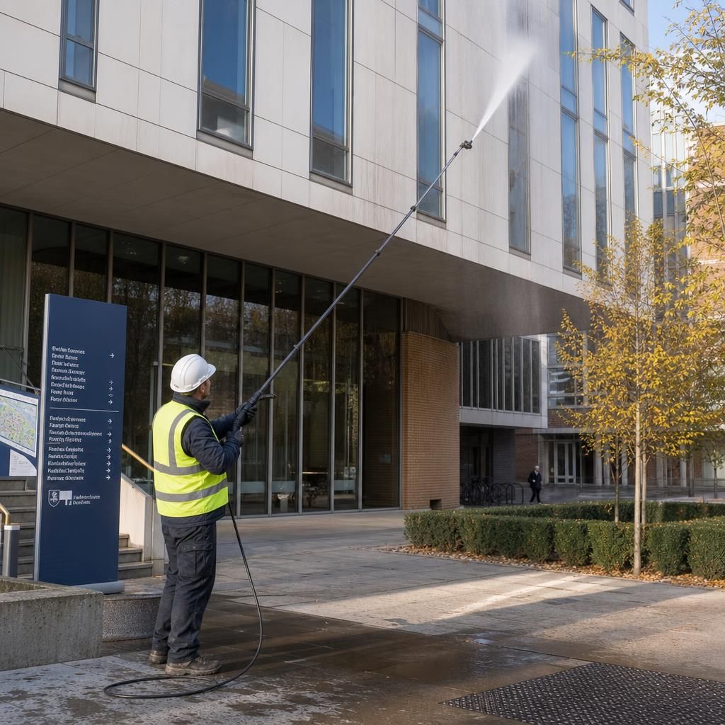 Improved university facade appearance