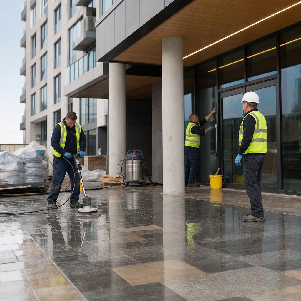 Tools and equipment used for builders clean