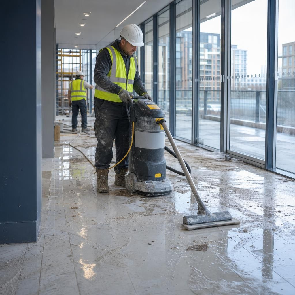 Access equipment used for high reach cleaning
