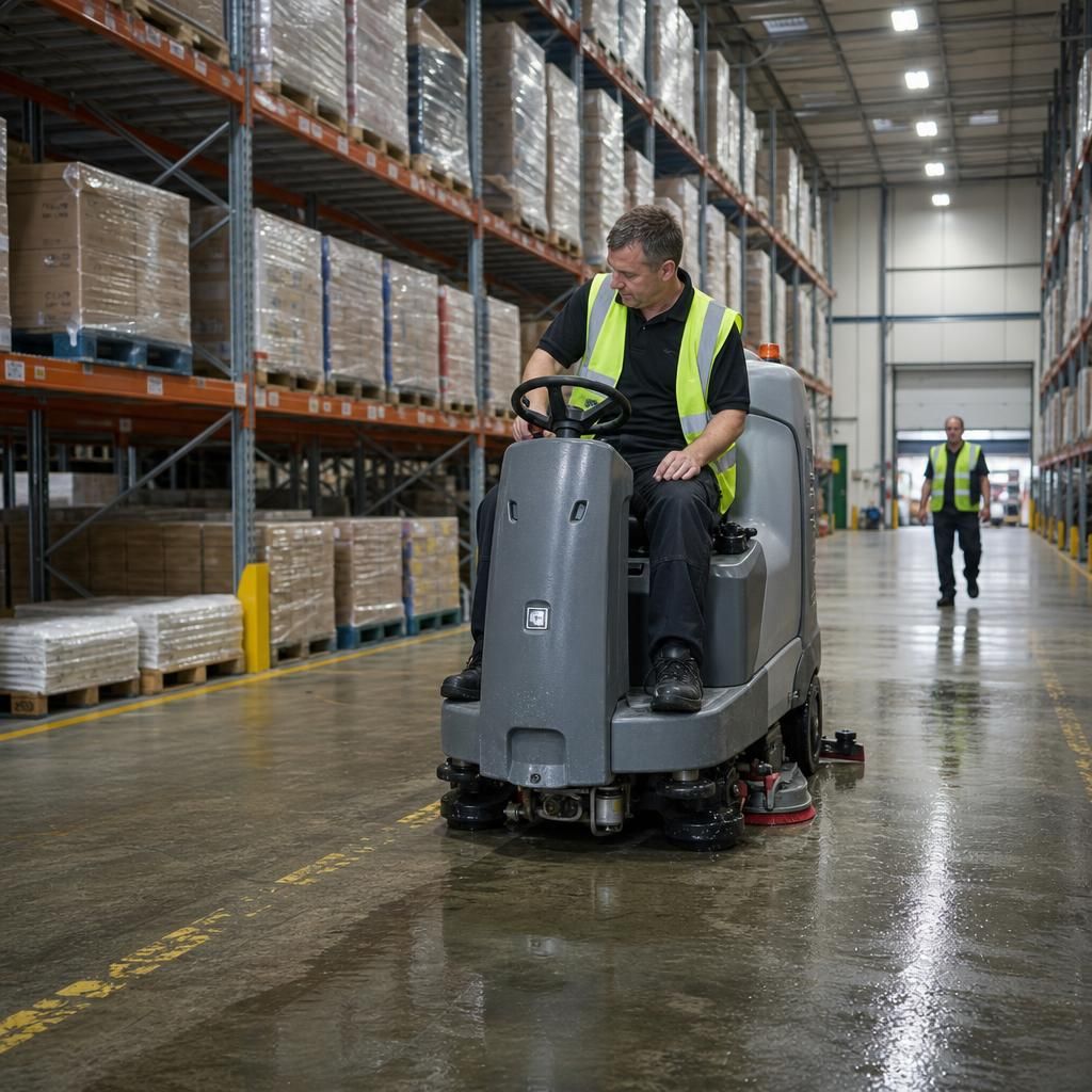 Access equipment used for high cleaning tasks