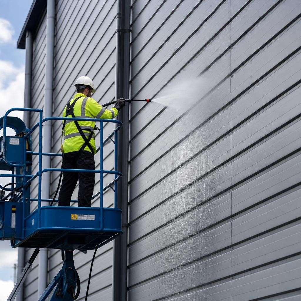 Steam cleaning cladding