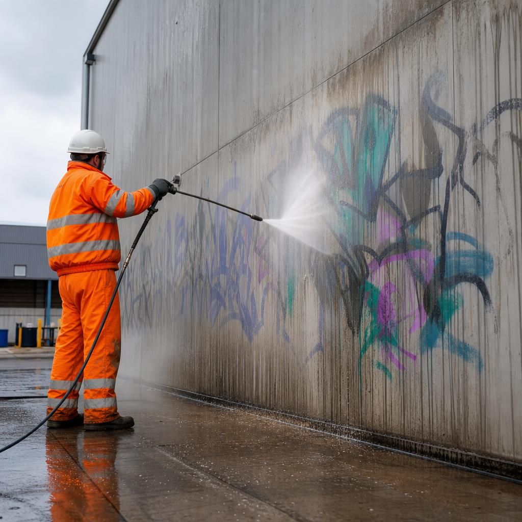 Solvent use for graffiti removal