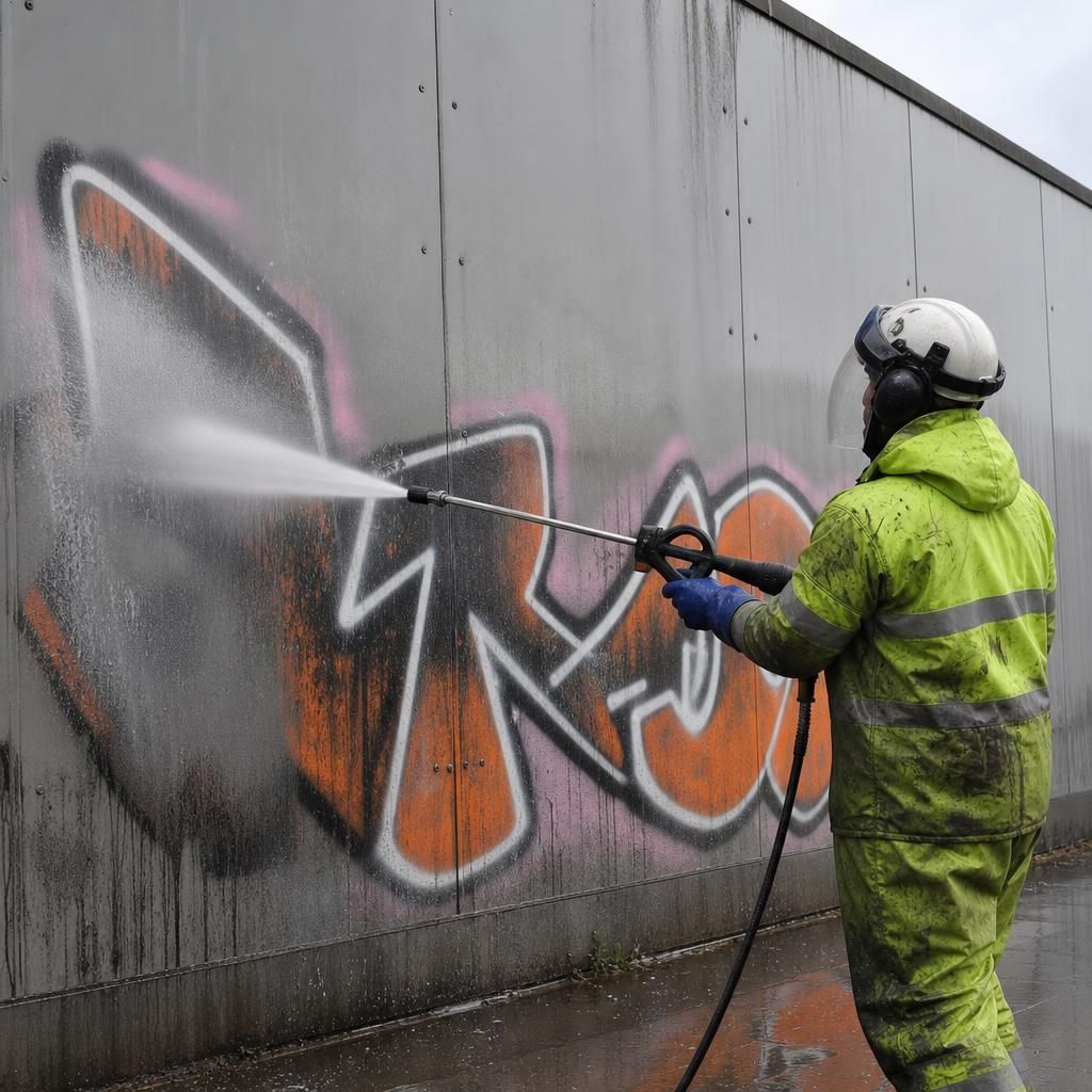 Safety equipment for graffiti removal
