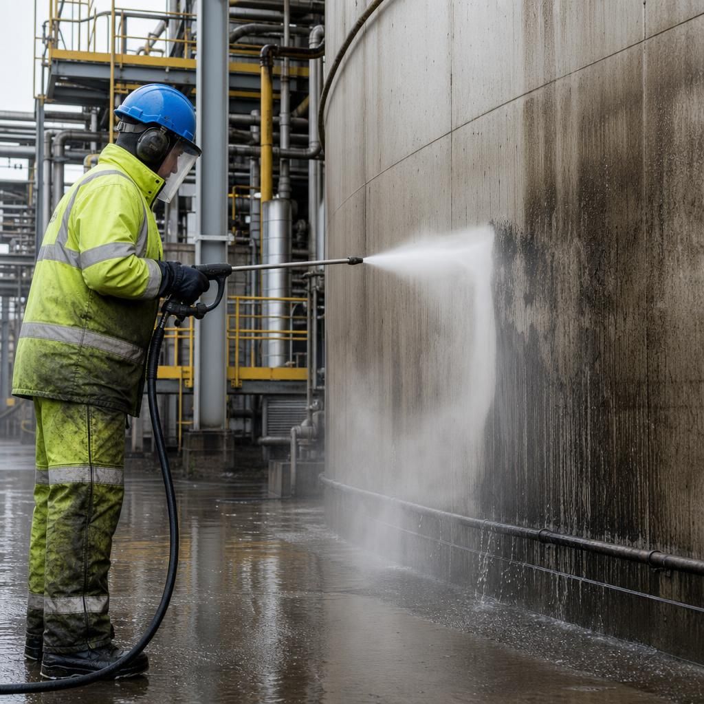 Safe access equipment used for cleaning