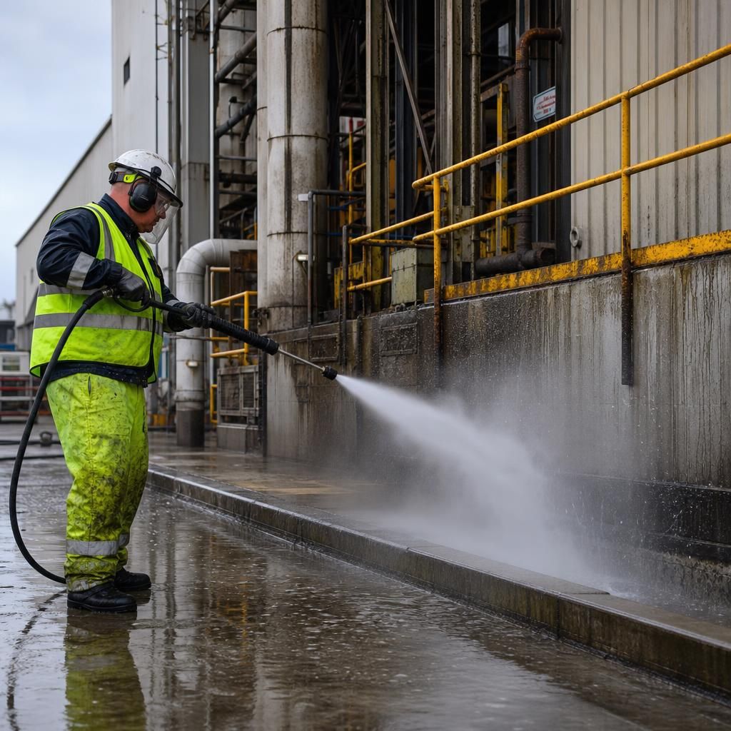 Safety measures in high-pressure cleaning
