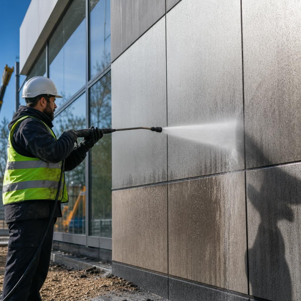 Graffiti Removal on Construction Site