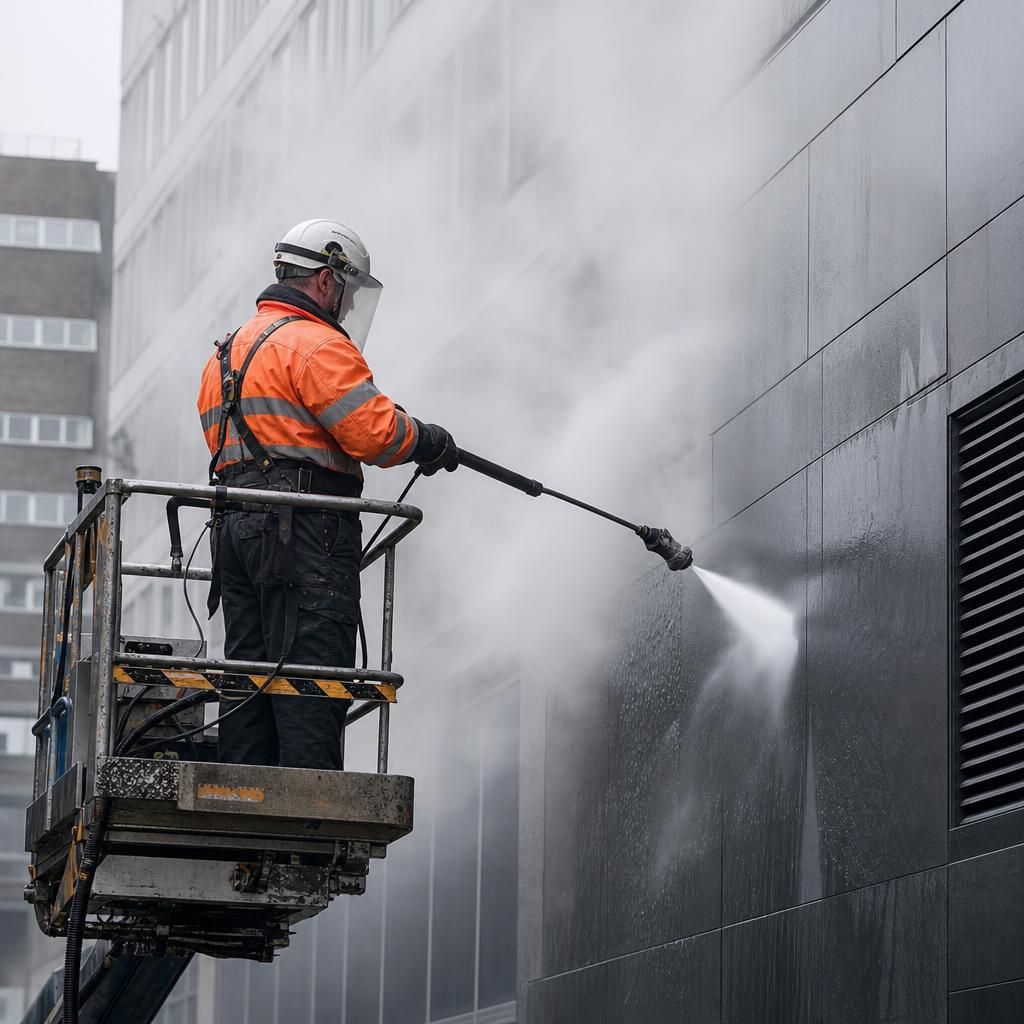 Bright and clean building exteriors